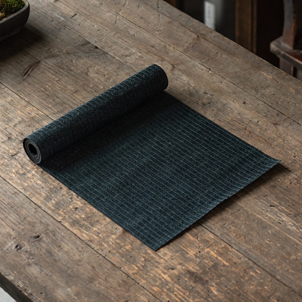 Linen Table Runner - テーブルクロス防水リネンティーマット断熱ヴィンテージ日本茶旗中国風茶道茶布ホーム