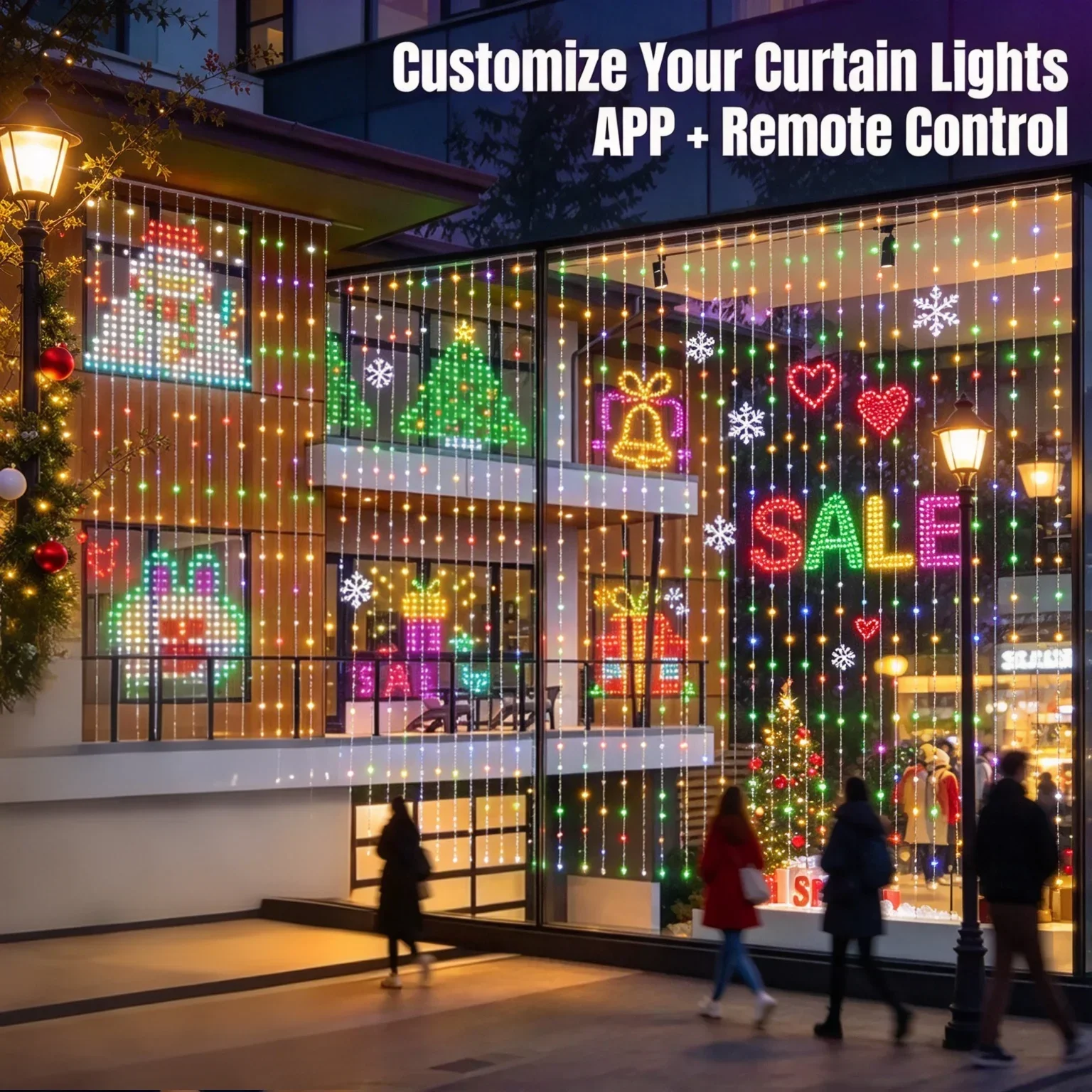 LEDカーテンライト、クリスマスホリデー用、フェアリーライト - Home Decor Free App のレビューと価格