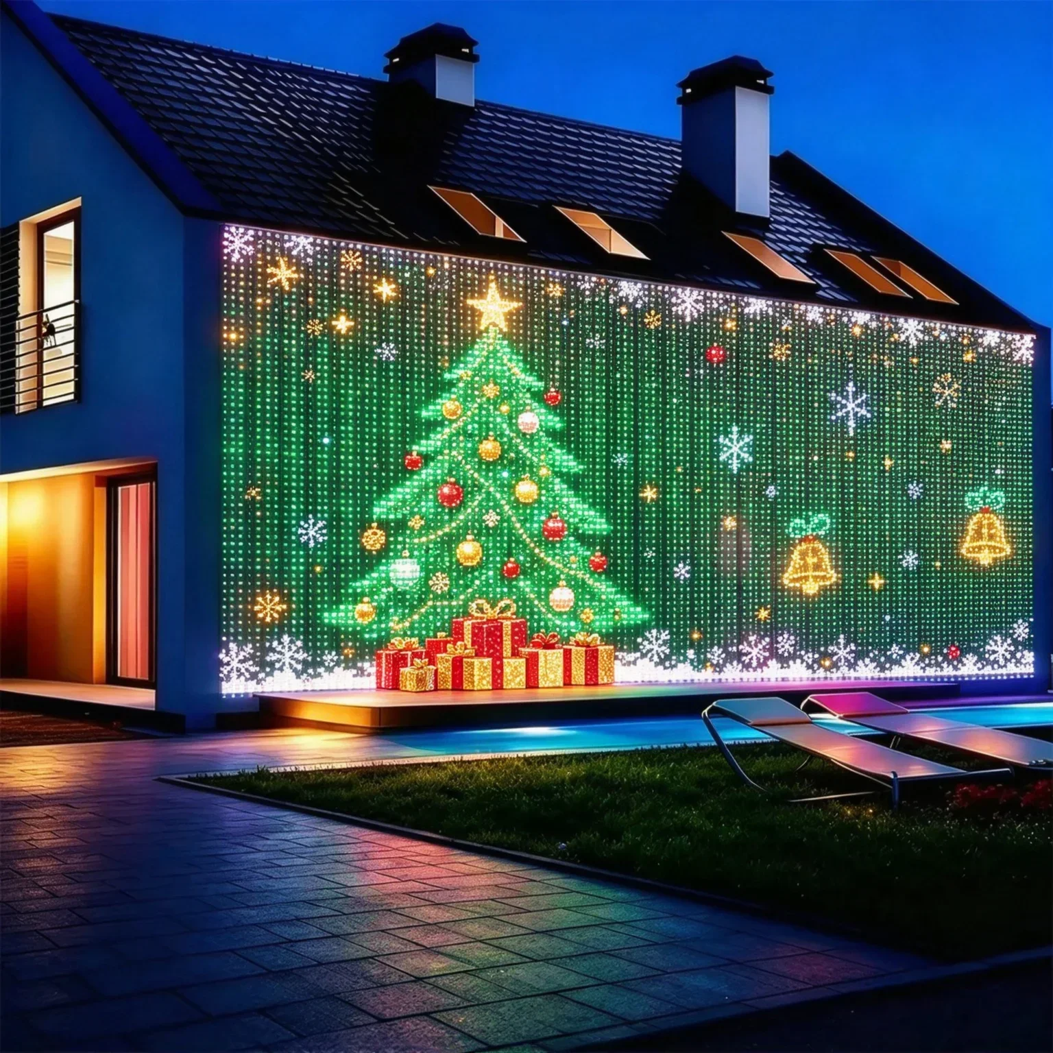 LEDカーテンライト、クリスマスホリデー用、フェアリーライト - Home Decor Free App のレビューと価格