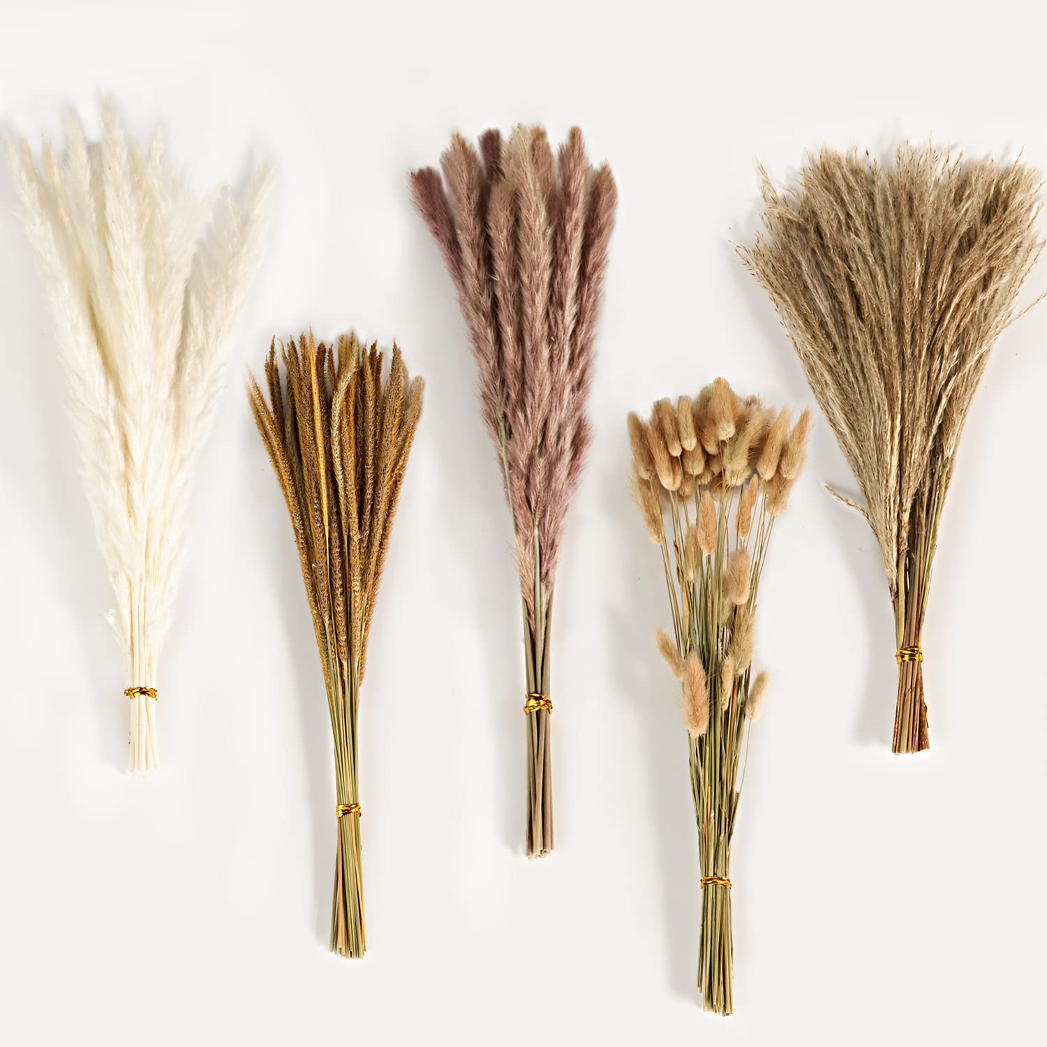秋のヴィンテージミックスドライフラワーブーケ、パンパスグラス - Pampas Grass Decor のレビューと価格