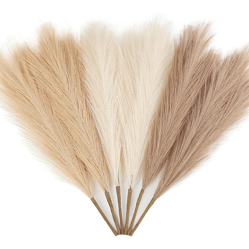 5/10 個 55 センチメートル人工パンパスグラス装飾ボヘ - Pampas Grass Decor のレビューと価格