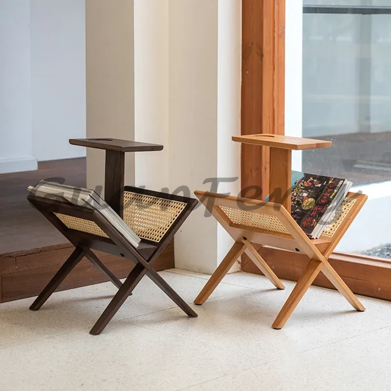 無垢材とラタンを使用した、シンプルでスタイリッシュな収納ラッ - Home Decor Magazine のレビューと価格