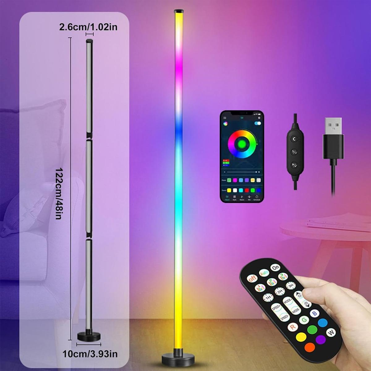 RGBフロアランプ カラフルなルームデコレーション 雰囲気ラ - Home Decor Free App のレビューと価格