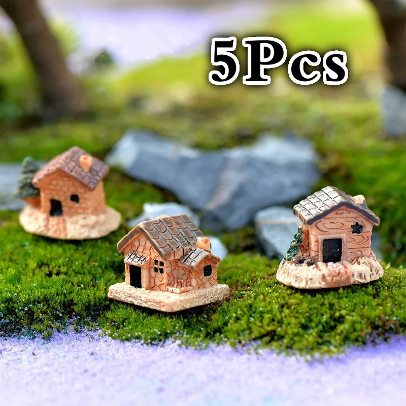 5 ピース/セットミニドールハウスストーンハウス樹脂装飾家庭 - Home Decor Za のレビューと価格