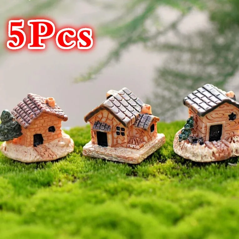 5 ピース/セットミニドールハウスストーンハウス樹脂装飾家庭 - Home Decor Za のレビューと価格
